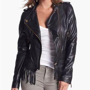 Steve Madden fringe leather jacket